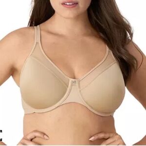 Bali One Smooth U Full Coverage Bra, Nude, Size 34C, 2 pc